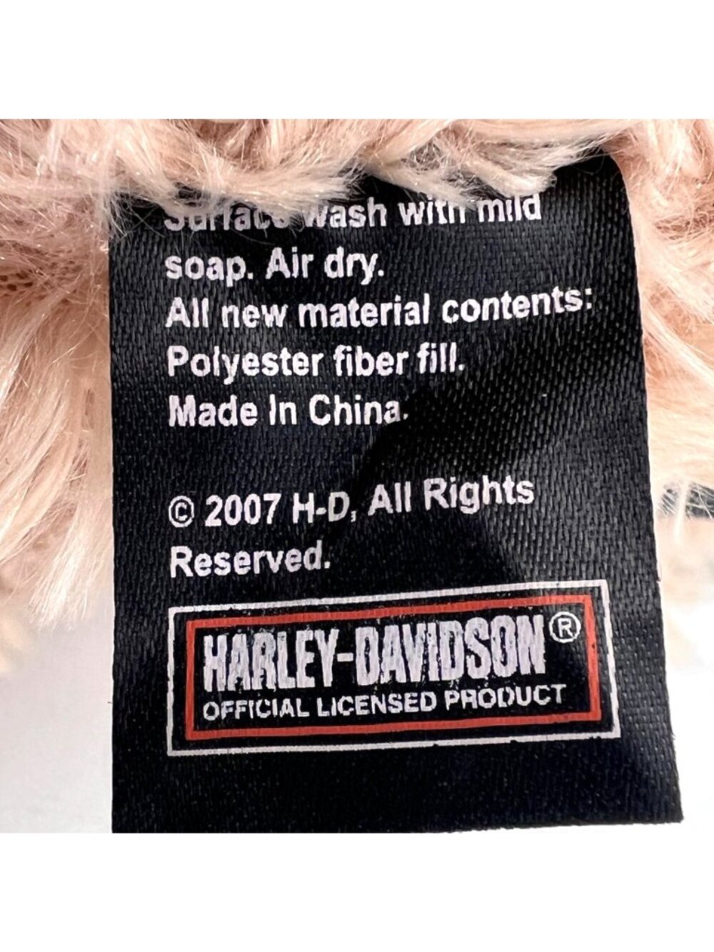 Harley-Davidson Motorcycles Plush Teddy Bear Biker Gear Logo Kids Preferred 2007 - Picture 12 of 15
